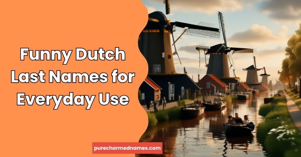 Funny Dutch Last Names for Everyday Use