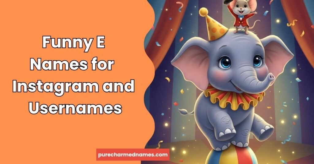 150+ Funny Names That Start With E – Hilarious & Weird 2 Funny E Names for Instagram and Usernames