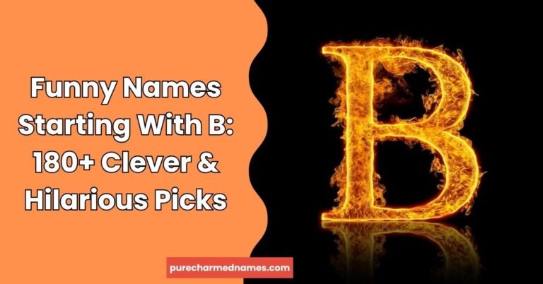 Funny Names Starting With B
