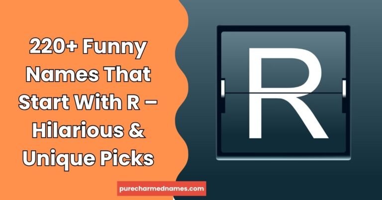 Funny Names That Start With R