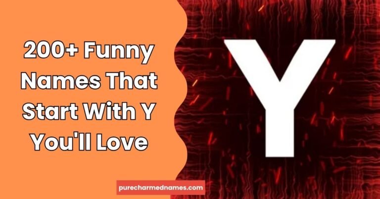 Funny Names That Start With Y