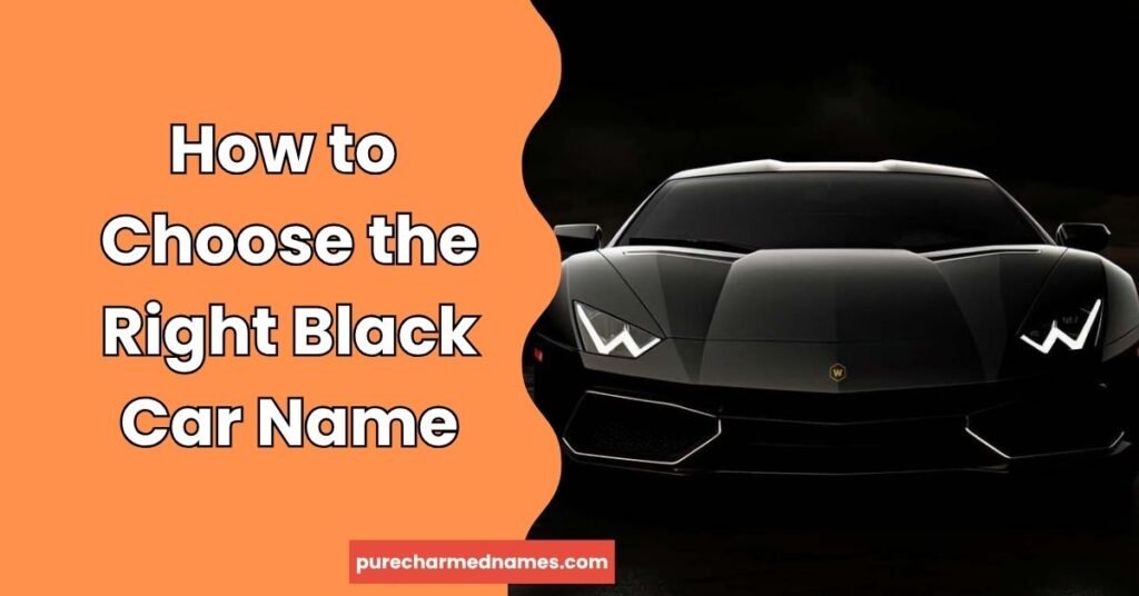 250+ Best Black Car Names: Cool, Badass, Funny & Unique Ideas (2026) 3 How to Choose the Right Black Car Name