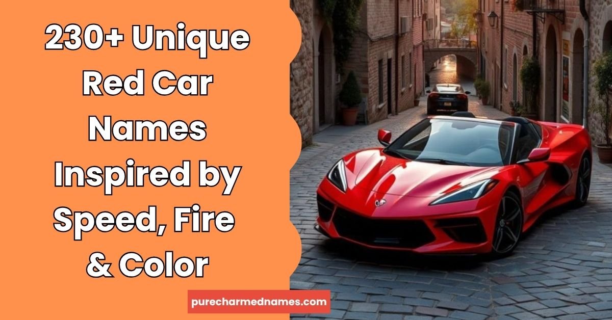 Red Car Names