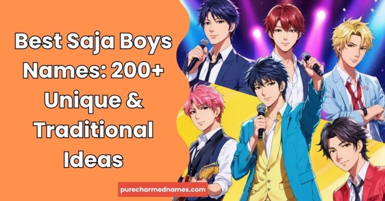Saja Boys Names