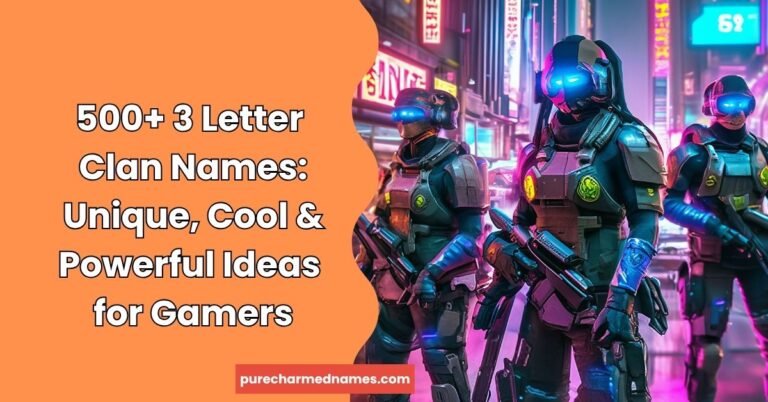 3 Letter Clan Names