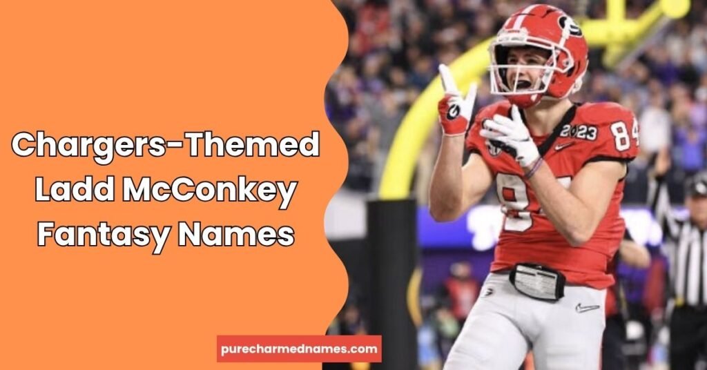 675+ Ladd McConkey Fantasy Names: Funny, Cool & Creative Ideas 3 Chargers-Themed Ladd McConkey Fantasy Names