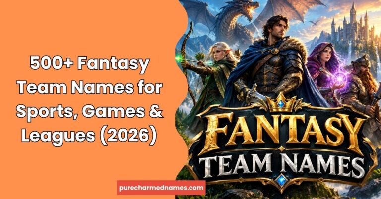 Fantasy Team Names