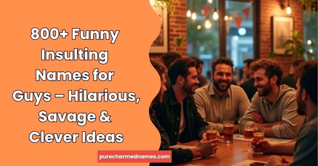 Funny Insulting Names for Guys