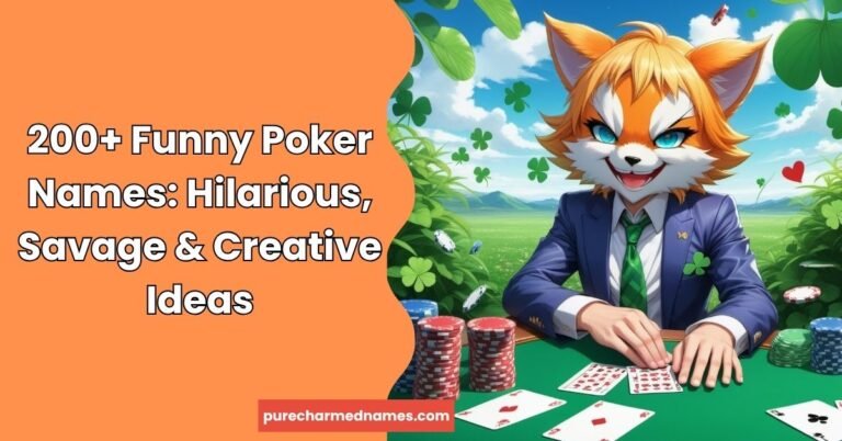 Funny Poker Names