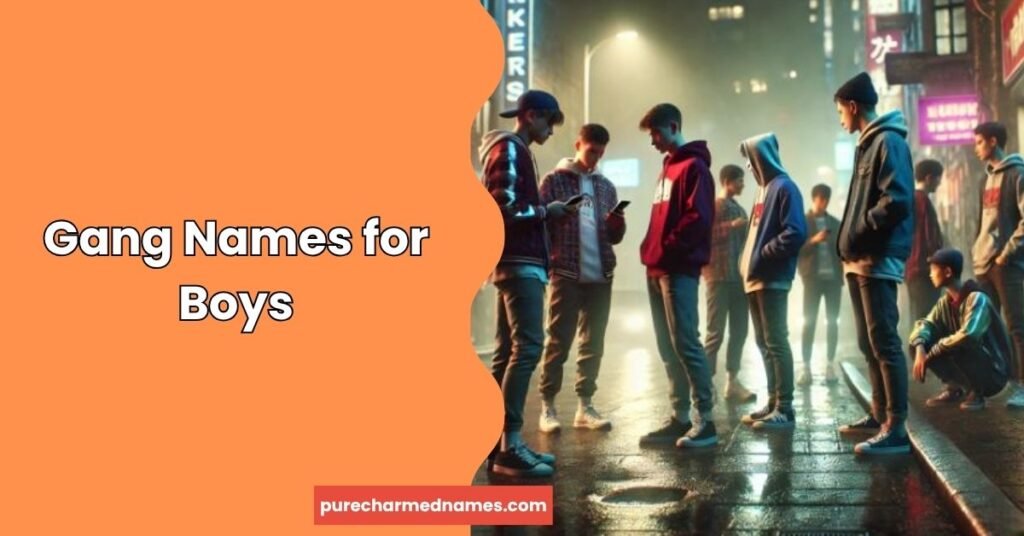 630+ Gang Names Generator: Cool, Funny & Unique Ideas (2026) 4 Gang Names for Boys