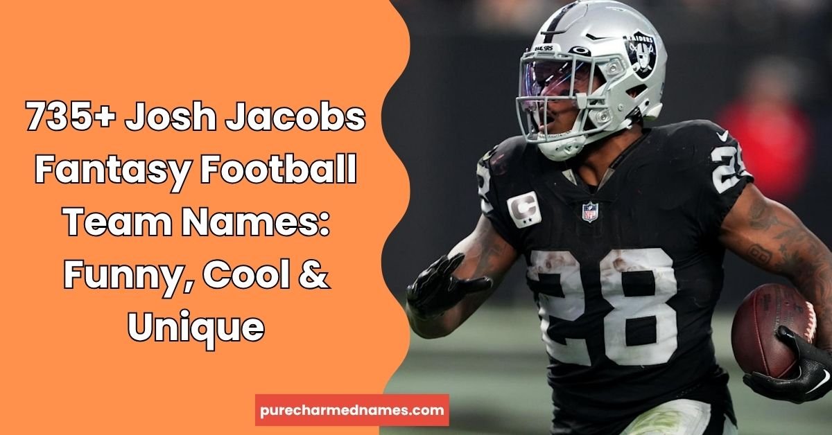 Josh Jacobs Fantasy Football Team Names