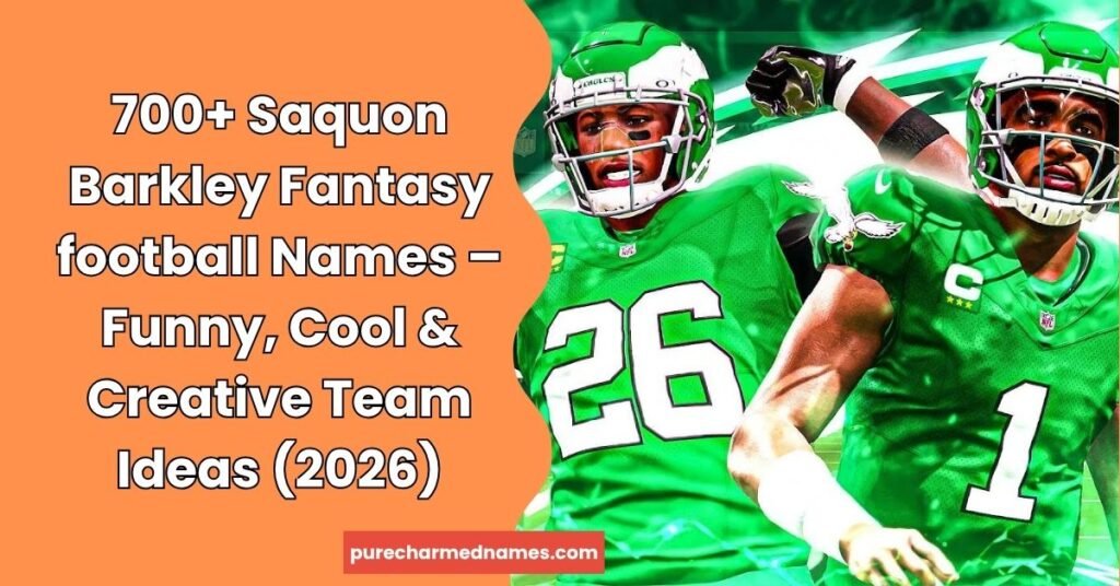 Saquon Barkley Fantasy football Names