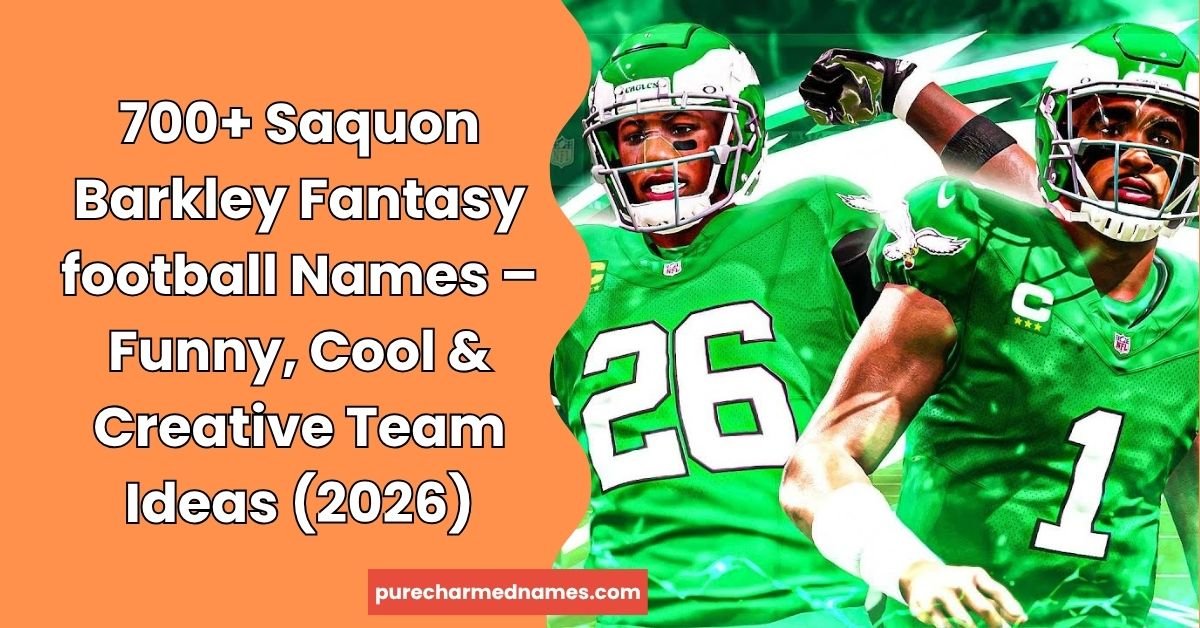 Saquon Barkley Fantasy football Names