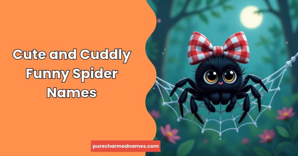 250+ Funny Spider Names That Will Make You Laugh (2026) 2 Cute and Cuddly Funny Spider Names