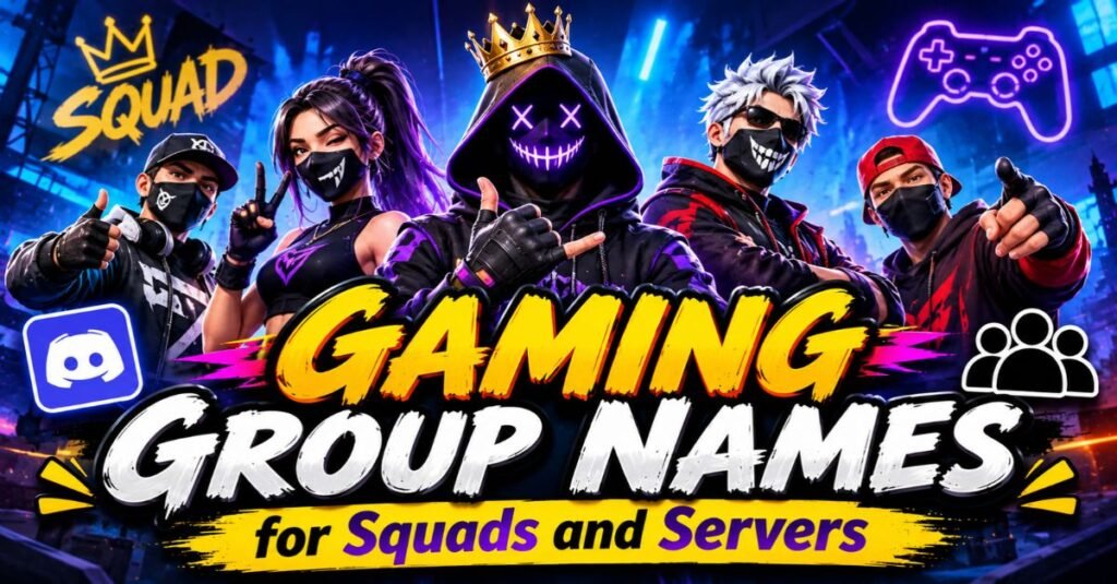 Gaming Group Names for Squads and Servers