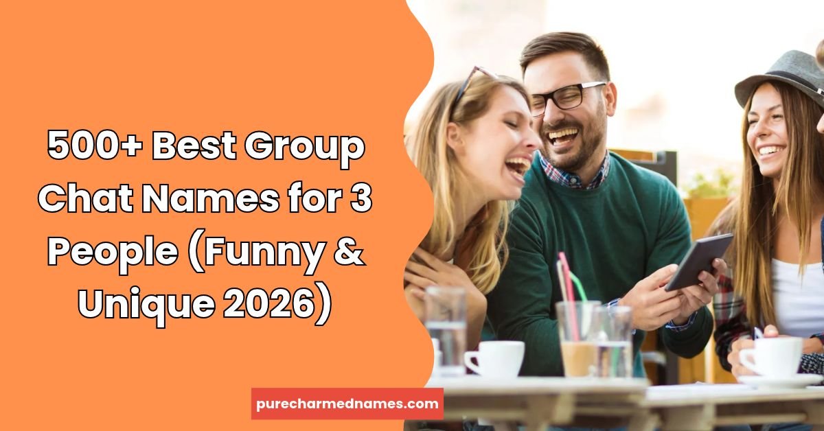 Group Chat Names for 3 People