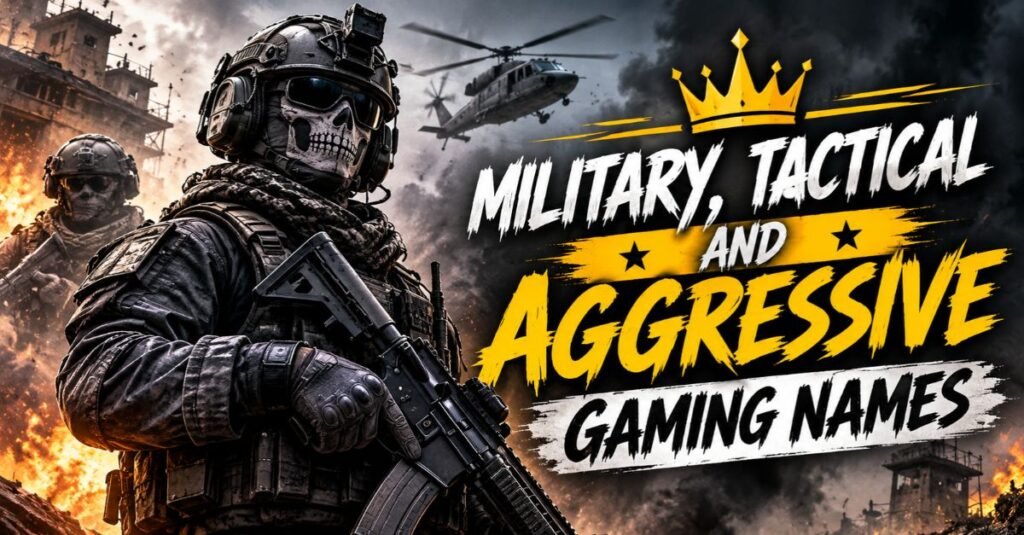 350+ Best IGN Names for 2026: Cool, Funny & Unique Ideas 4 Military, Tactical and Aggressive Gaming Names