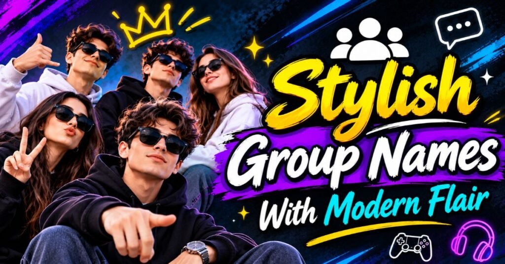 Stylish Group Names With Modern Flair