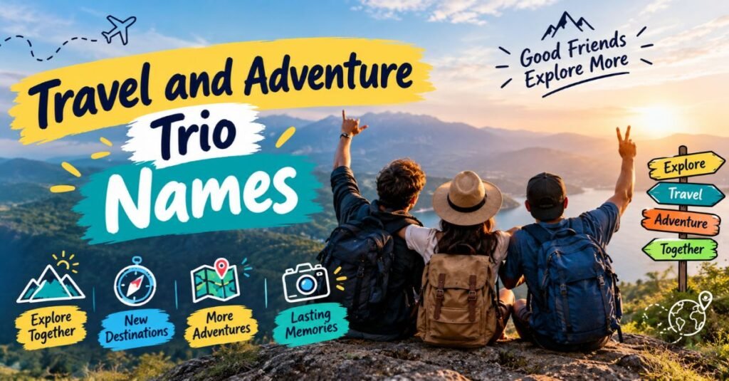 500+ Best Group Chat Names for 3 People (Funny & Unique 2026) 5 Travel and Adventure Trio Names
