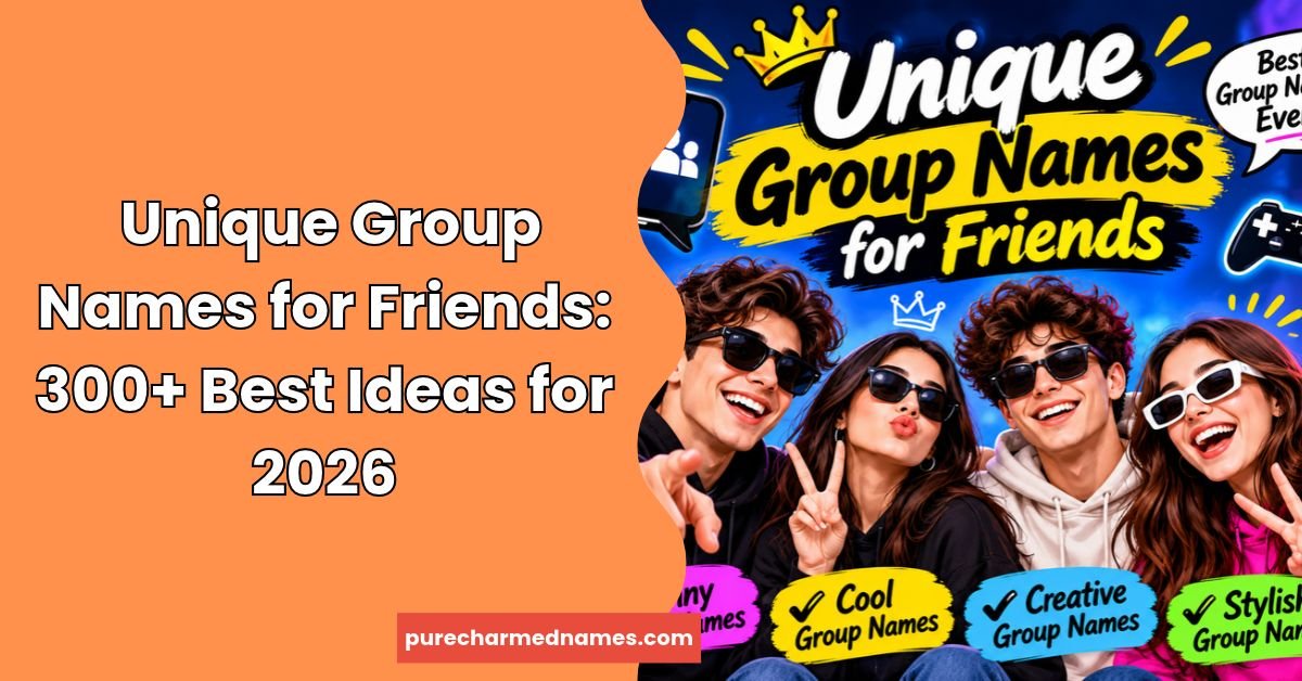 Unique Group Names for Friends