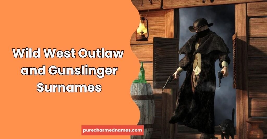 Wild West Outlaw and Gunslinger Surnames